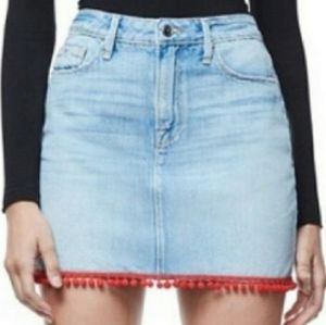 Good American Denim skirt